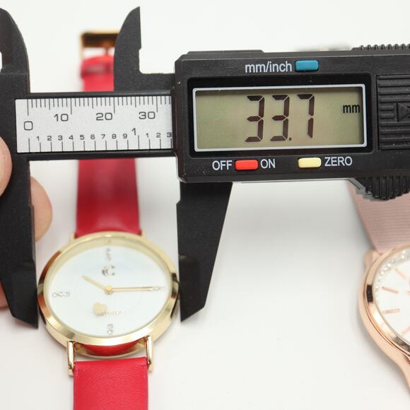 2x Charming Charlie Women's Watches Metal Mesh Faux Leather w New Battery - Picture 11 of 15